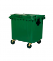 Contenedor de basura verde 1100 Litros